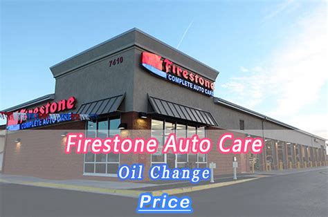 firestone oil change prices.